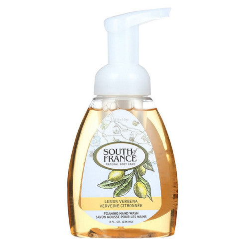 South Of France Foaming Hand Wash Lemon Verbena With Hydrating Organic Agave Nectarc 8 Oz